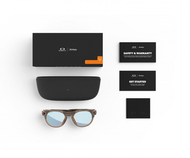 Смарт-очки Oakley Meta HSTN Brown Smoke Lens color: Prizm™ Deep Water Polarized